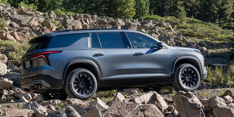 2026 Chevrolet Traverse a rugged SUV, showcased, ideal for cargo management in Denver, CO.
