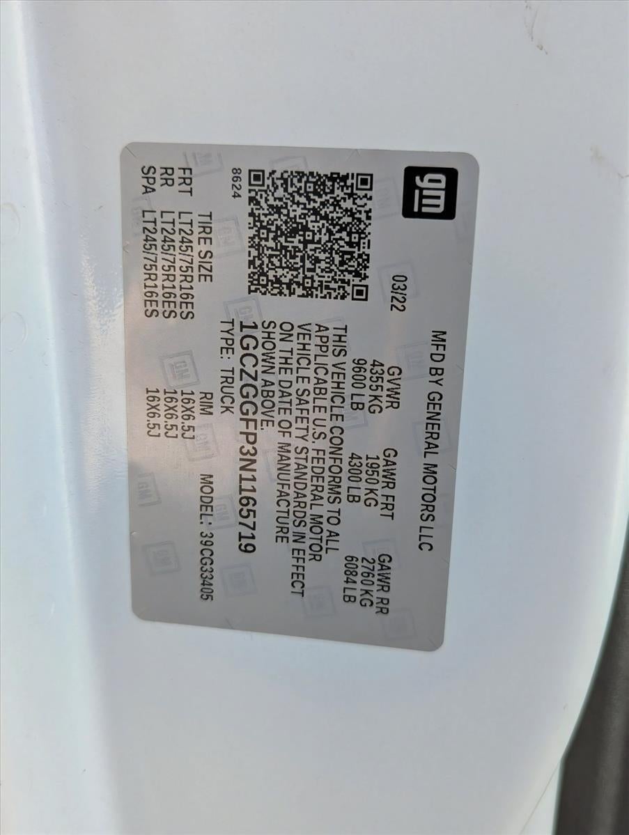 2022 Chevrolet Express Cargo 3500 Base